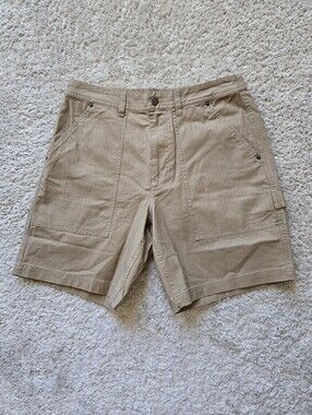 Toad & Co Juniper Shorts Mens 30 Organic Cotton Tan Brown
